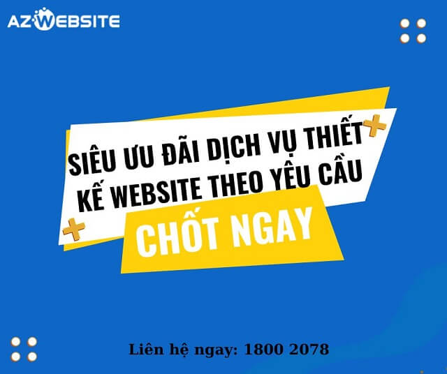 uu dai dich vu thiet ke website tho yeu cau